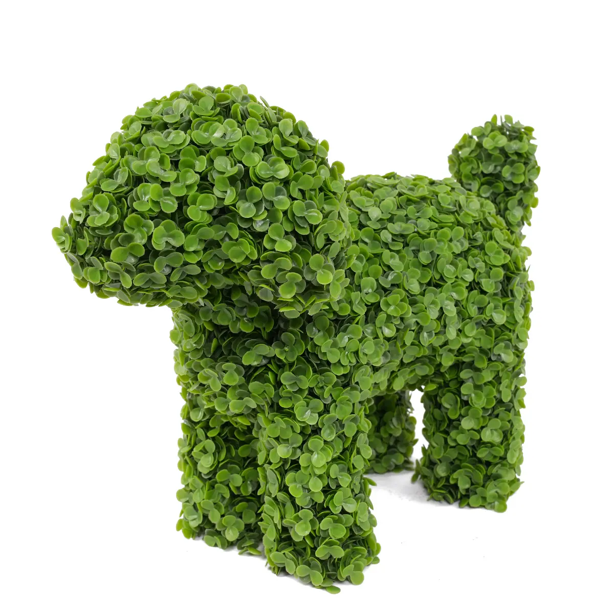 Elegant 36cm Boxwood Dog Statue Outdoor Garden Ornament Adding Charm to Your Space